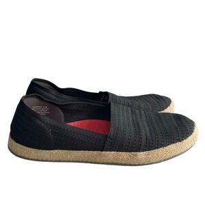 Baretraps Shoes Womens 11 M Black Woven Espadrille Flats Slip‎ On Yesenia